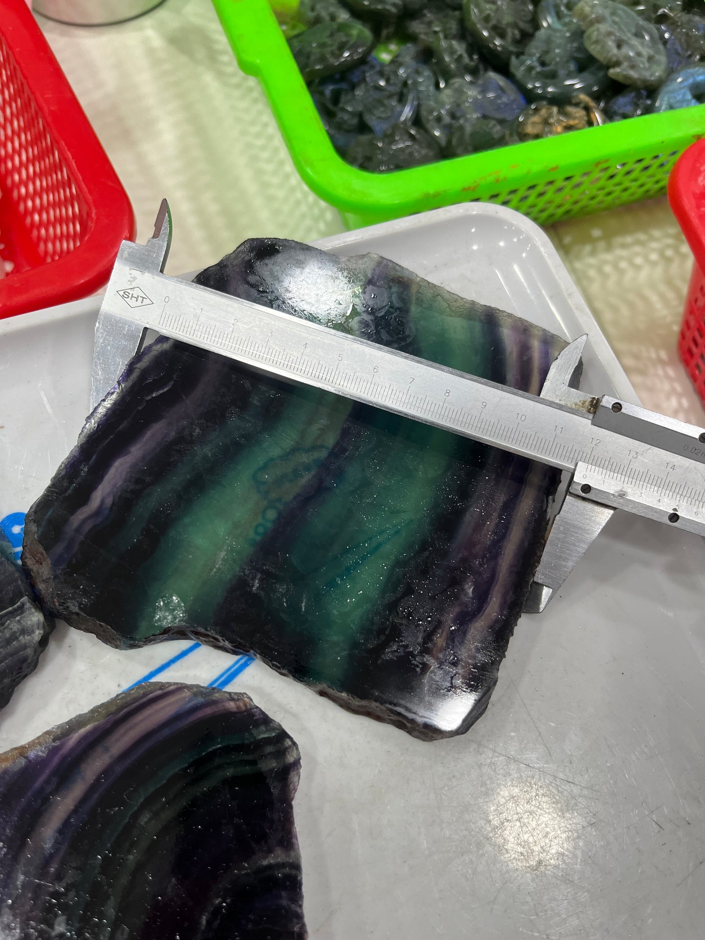 Rainbow Fluorite Slab