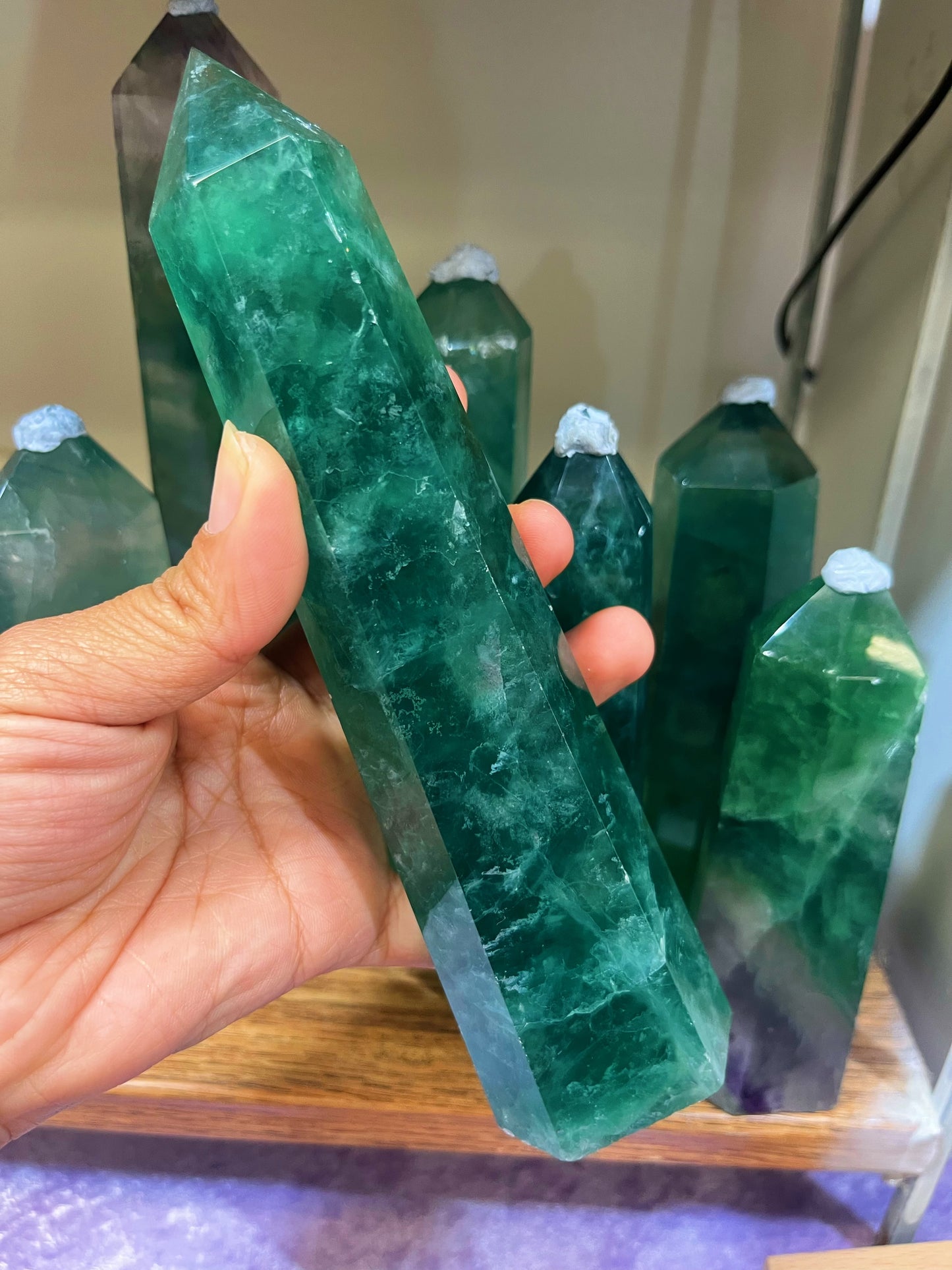 Green Fluorite Tower Large
