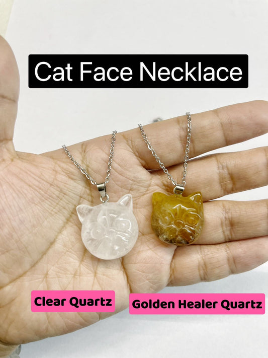 Cat face necklace