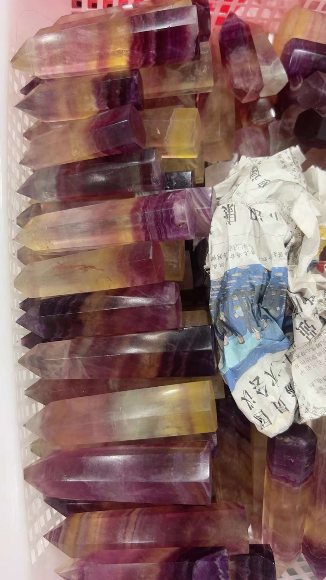 Watermelon Fluorite Tower