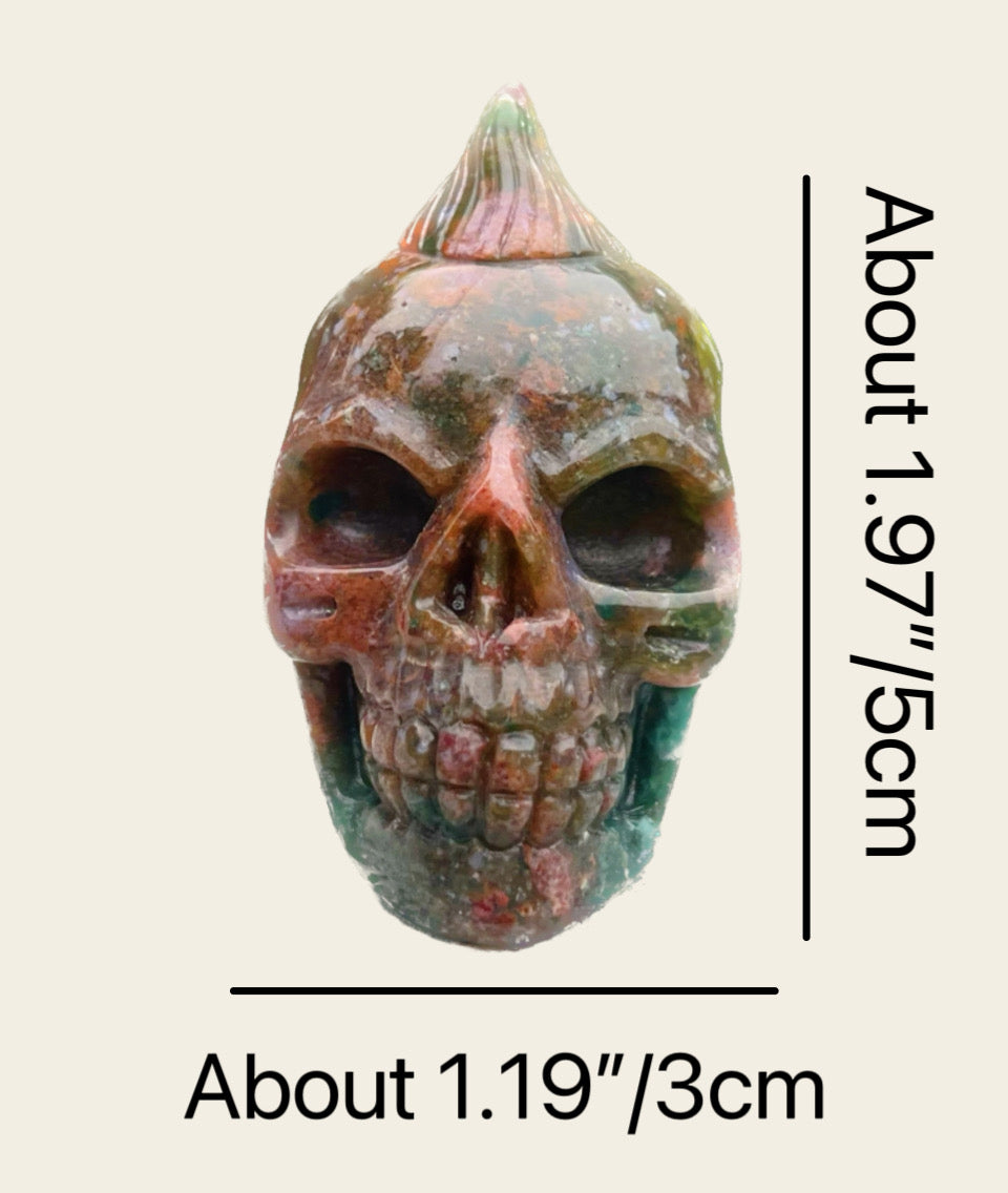 Ocean Jasper Skull