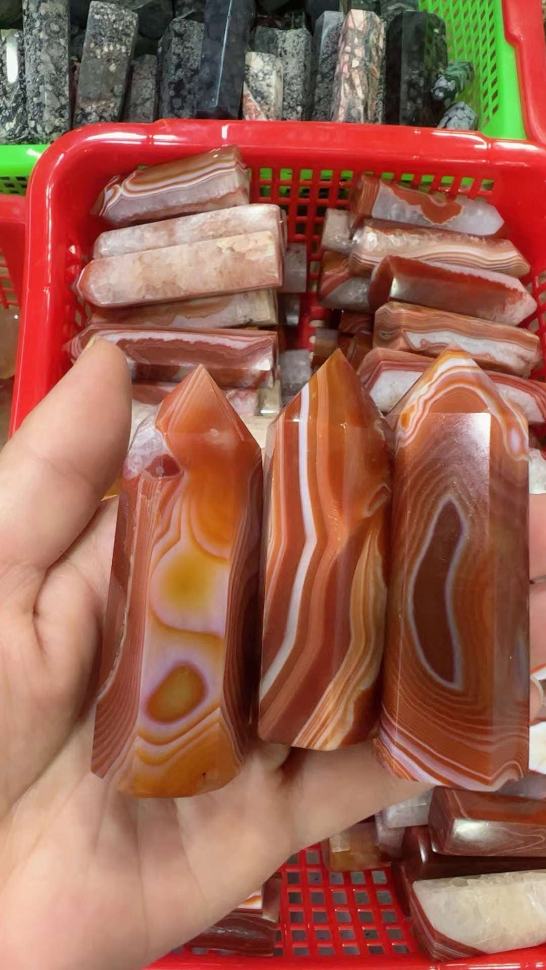Druzy Carnelian Geode Tower