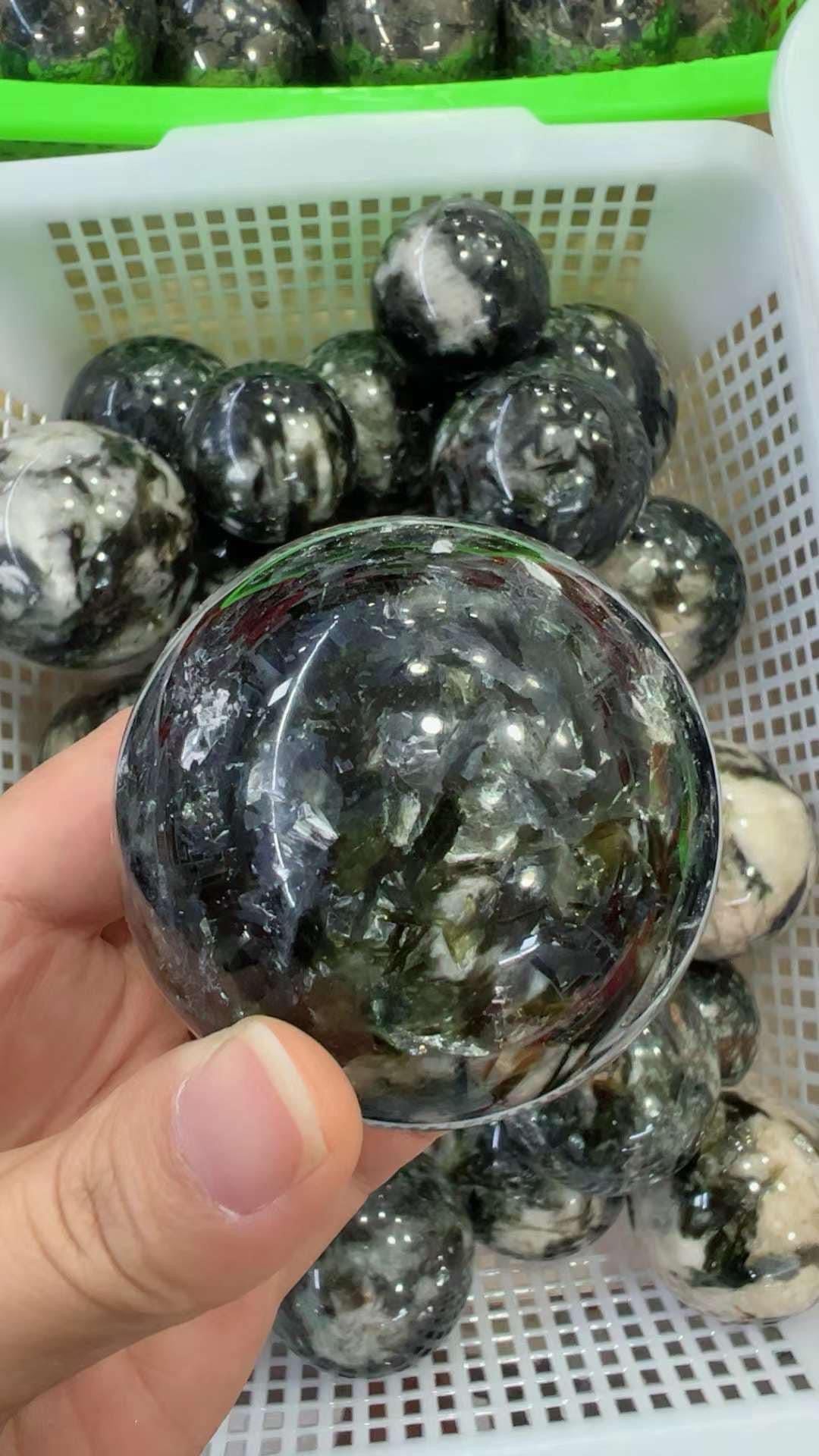 Green Mica Sphere
