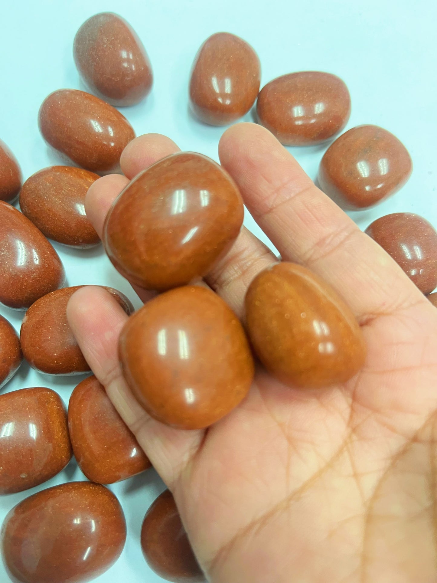 Red Goldstone Tumbled