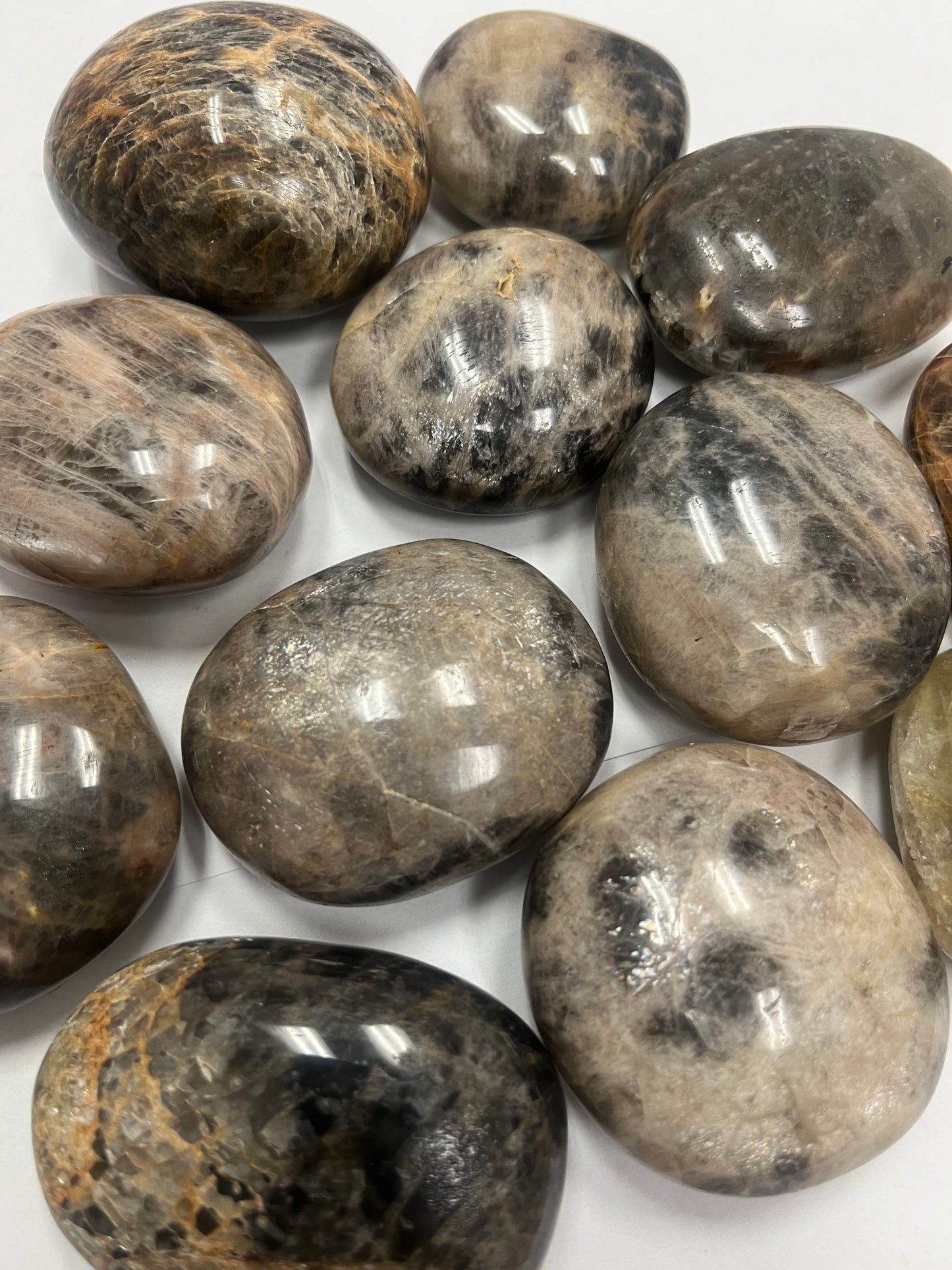 Black Moonstone Palmstones