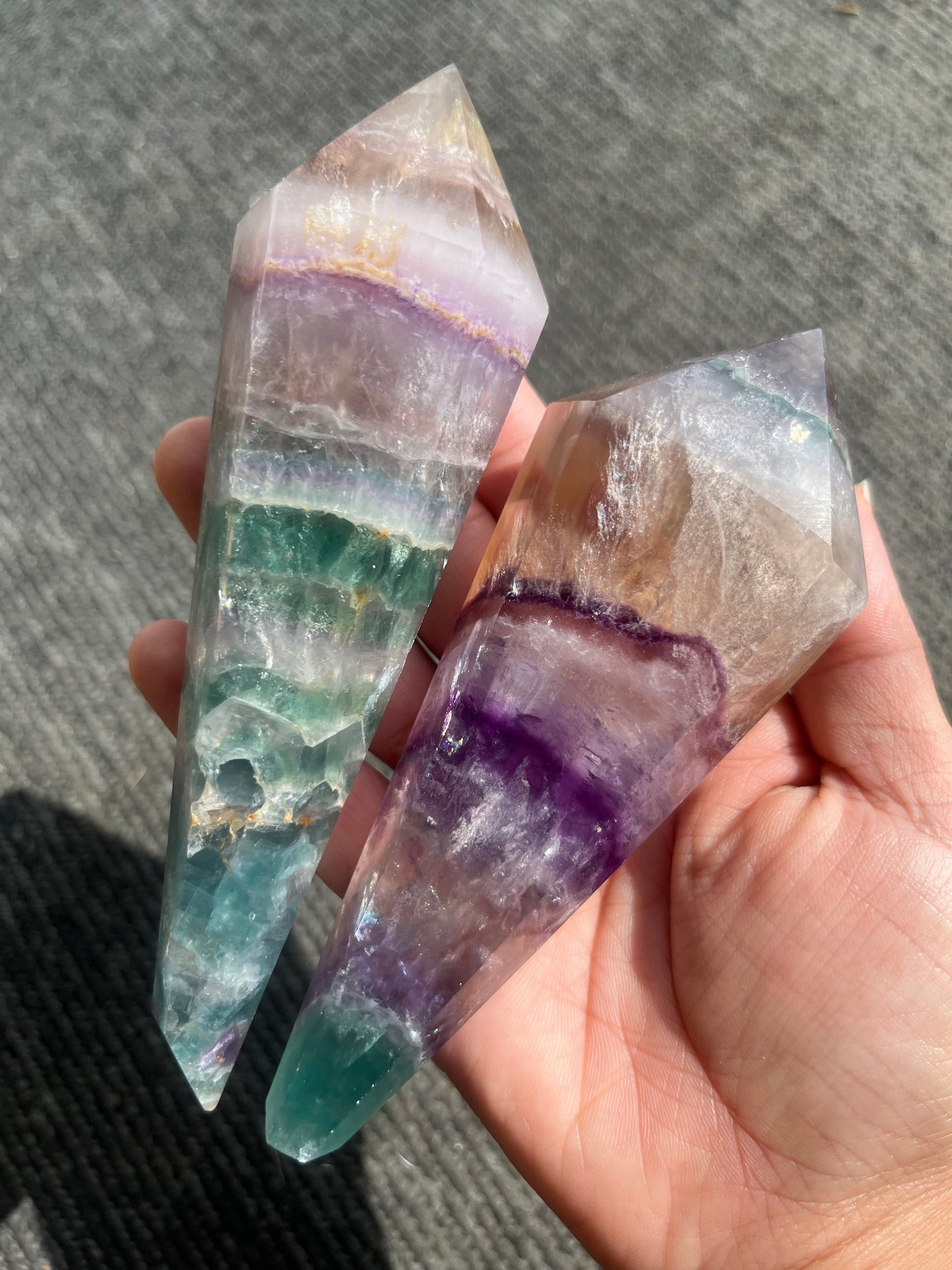 Rainbow Fluorite Wand