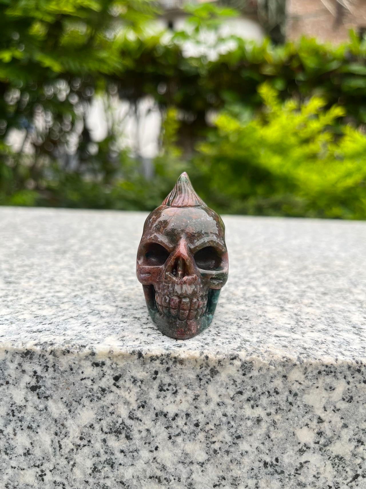 Ocean Jasper Skull