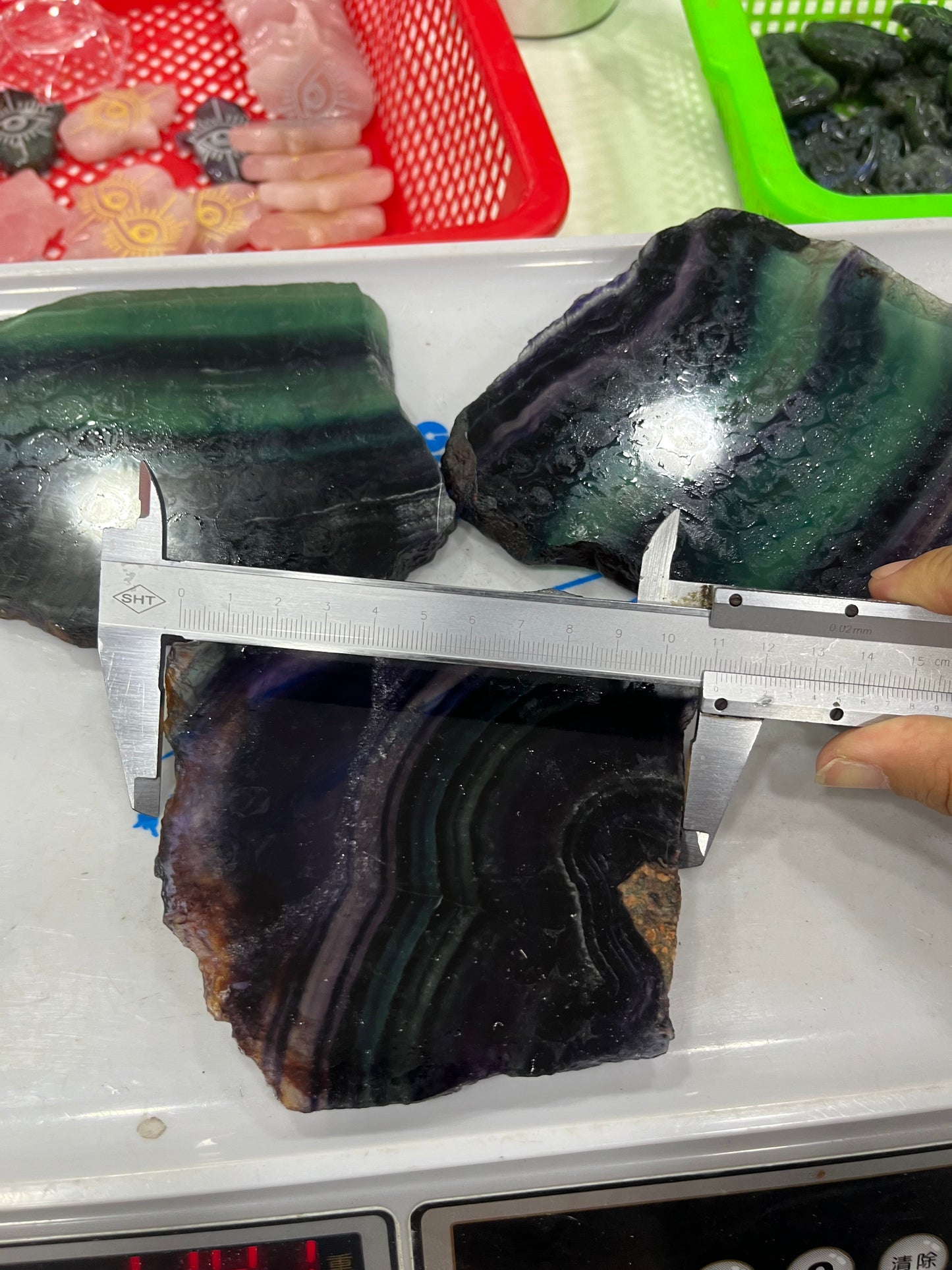 Rainbow Fluorite Slab