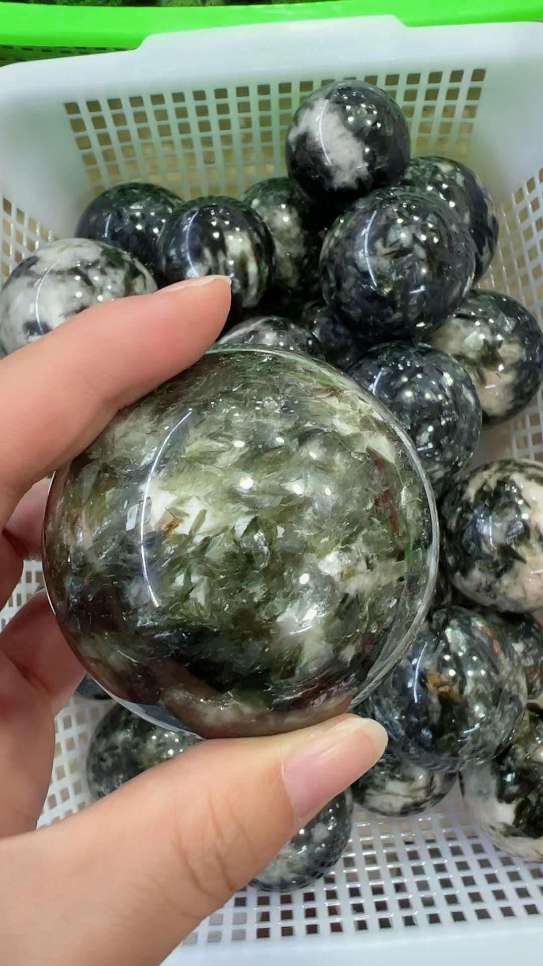 Green Mica Sphere