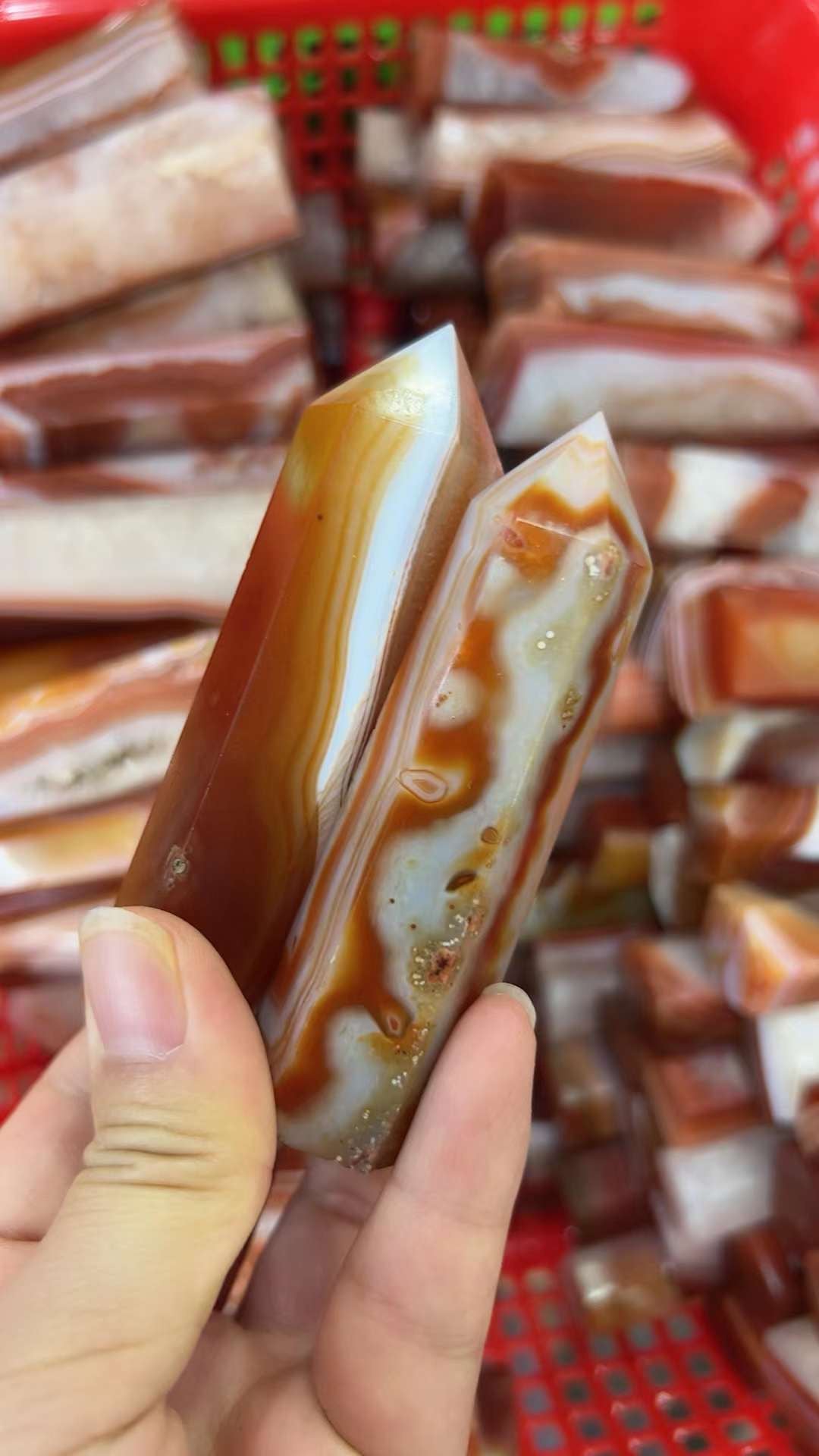 Druzy Carnelian Geode Tower