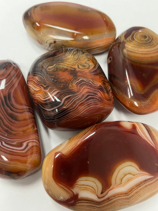 Red Sardonyx Palm Stone