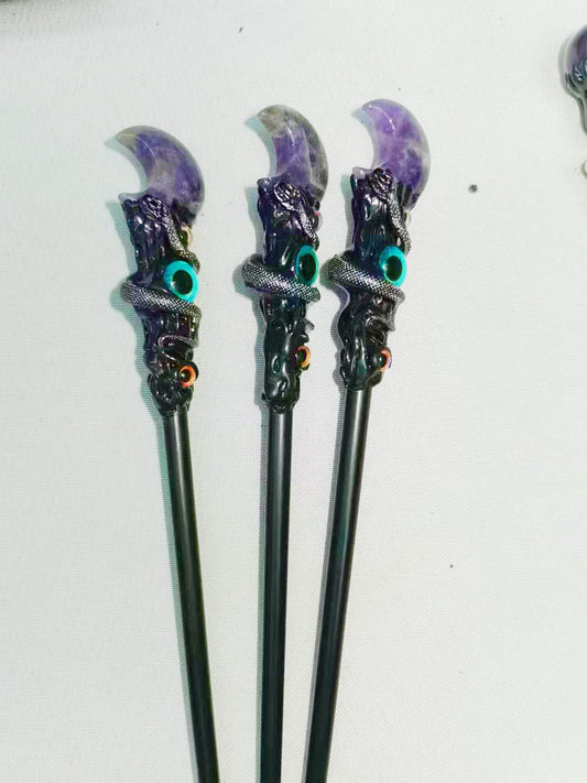 Amethyst Moon Magic Wand