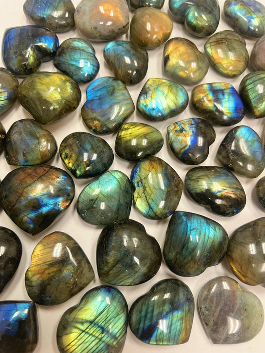 Labradorite Heart