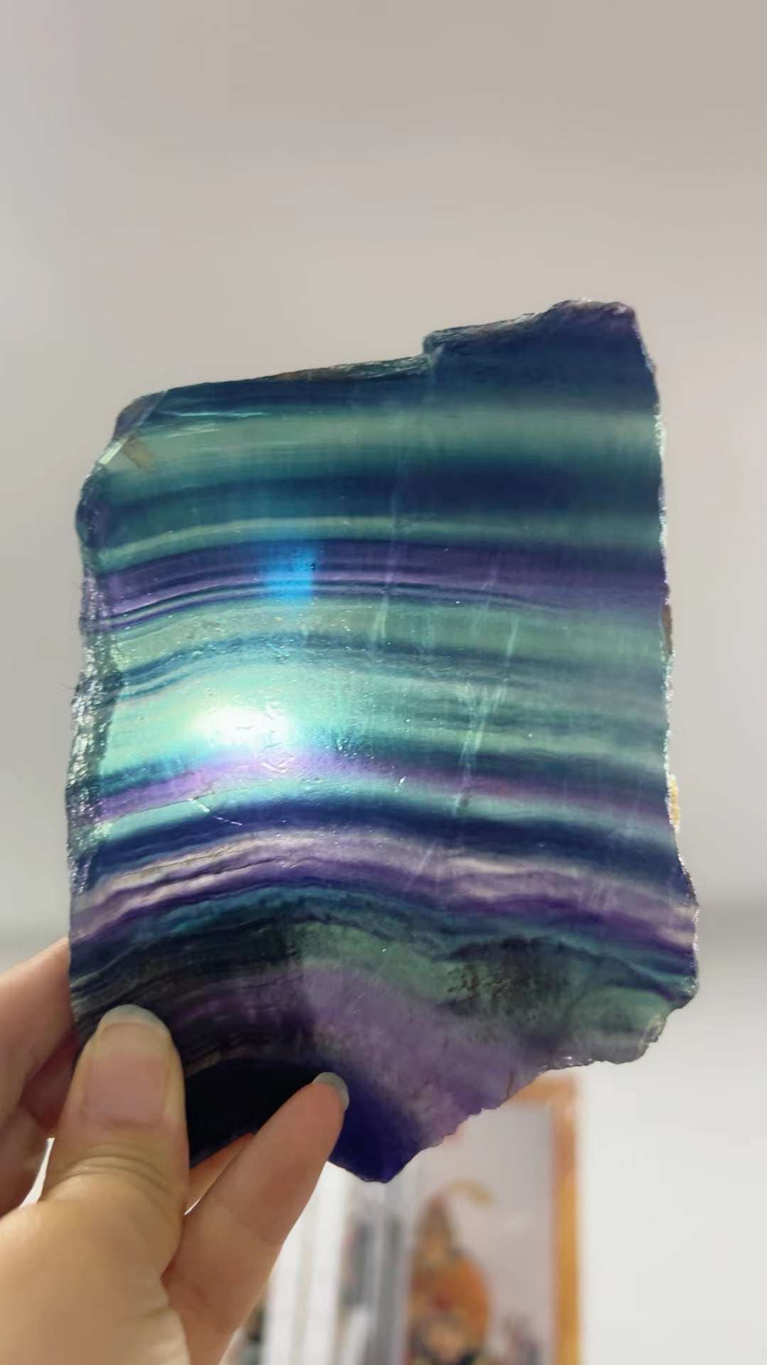 Rainbow Fluorite Slab