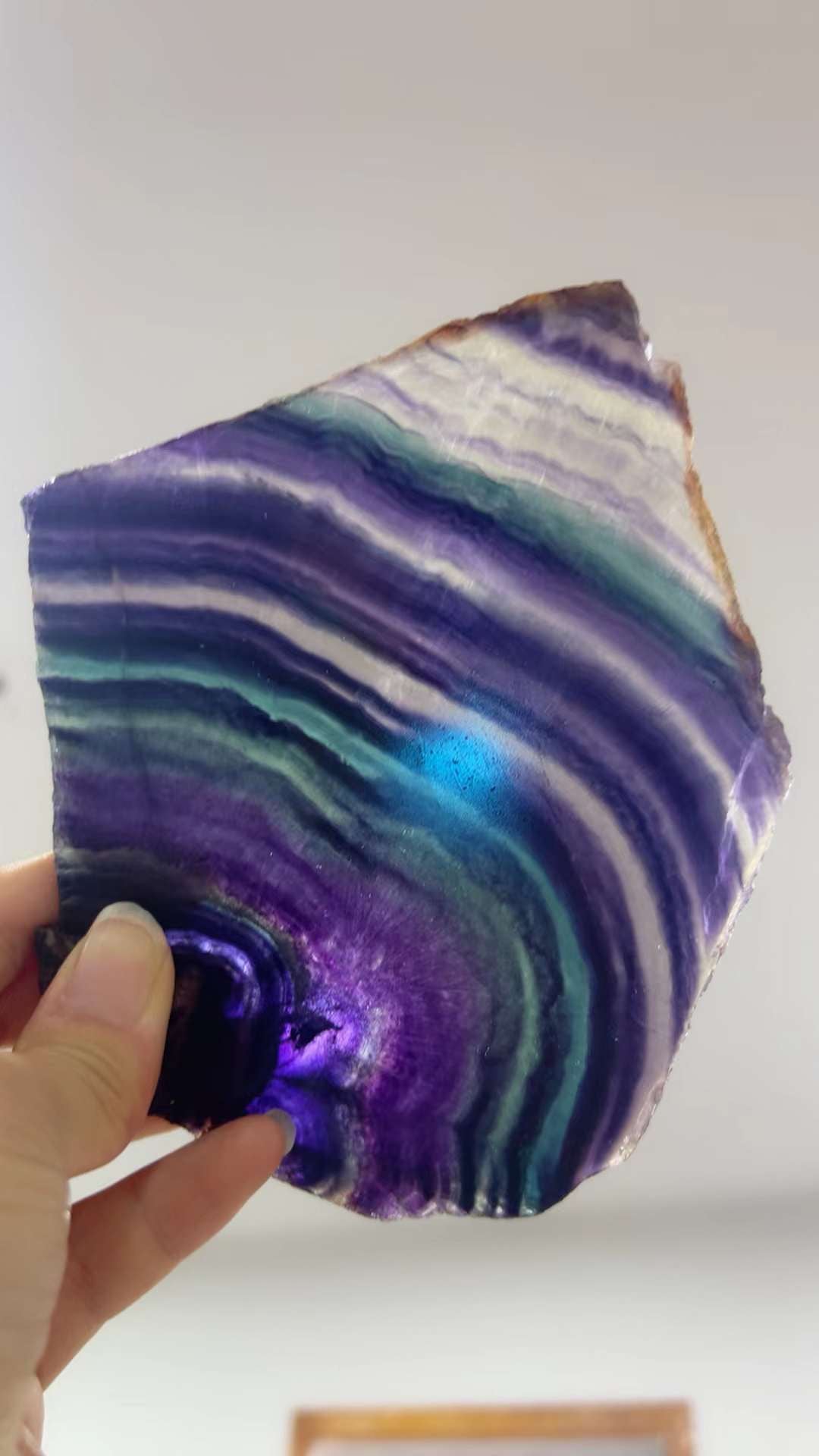 Rainbow Fluorite Slab